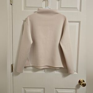Aday Womens Like A Boss Pullover Scuba In Color Sand Size Small